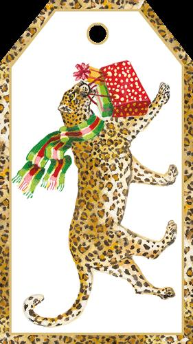 Pkt 4 - Leopards in Snow w foil (X26CA HT9745)