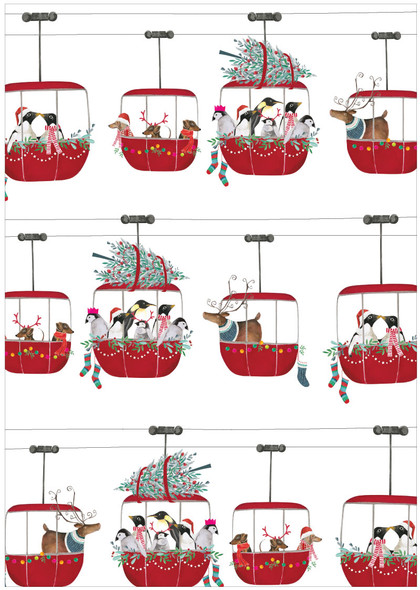 Flat Wrap SALE- Penguins Cablecar (X26CIN WR12)