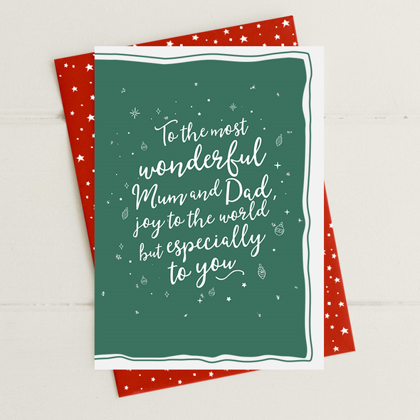 SALE- To the Most Wonderful Mum & Dad