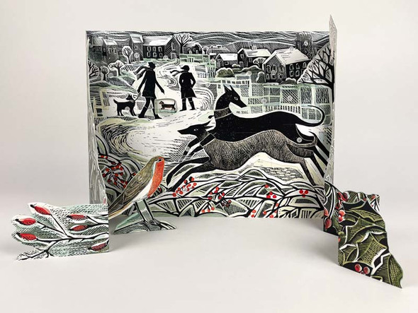 Advent - Whippet Wonderland By Angela Harding