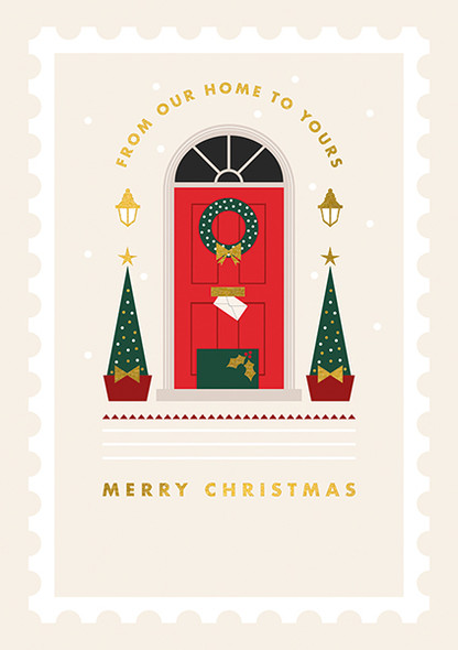 From Our Home Stamps Door (Foil,120x170mm)