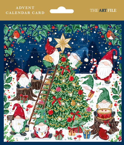 Advent Card - Going Gnome (158x158mm)