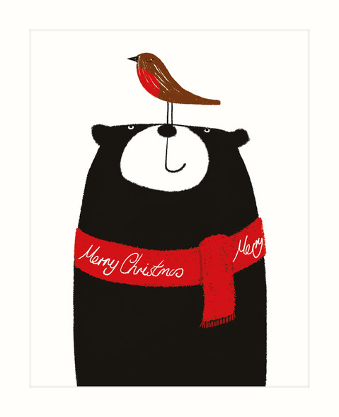 Bear & Robin (138 x 170) (X26ART BEX07)