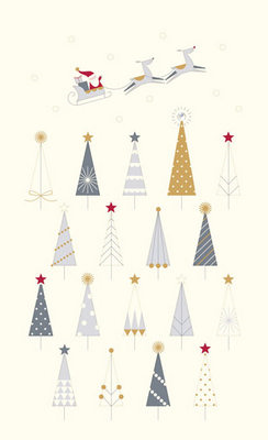 SALE Santa's Sleigh (Foil,Deboss,Gem;92x153mm) (X26ART CCX10)