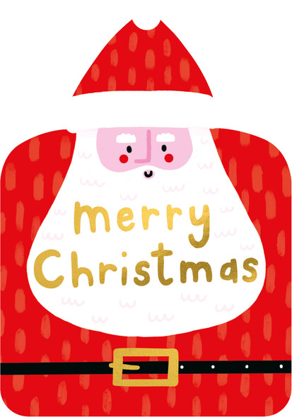 Santa (Diecut, Hot Foil,105x150)