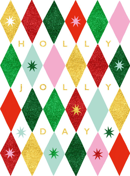 Small Card- Holly Jolly Day (100x135mm) (X26ART TMX06)