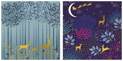 SALE Wallet - SM Three Deer (10/5x2Designs Foil SQ) (X26ART WAX090)