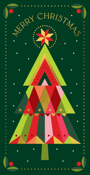 Money Wallet - All Is Bright Tree (90x175mm) (X26ART WW083)