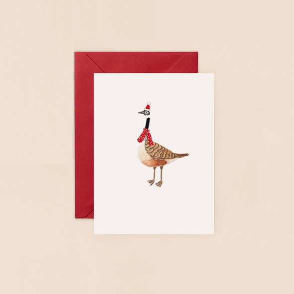 Small Card- Christmas Canada Goose (120x90mm) (X26LMD BIJX030)