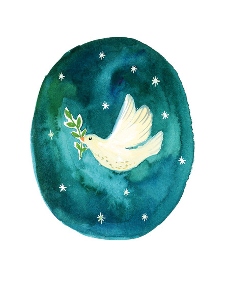 Small Card- Dove (120x90mm)