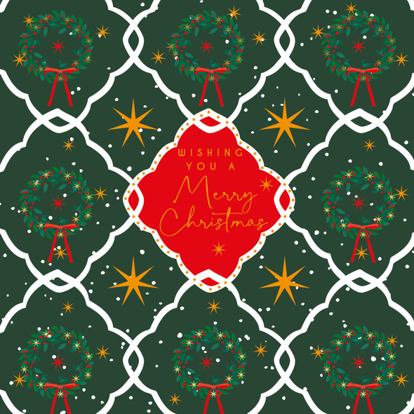 Geo Wreath & Robin (unbagged)