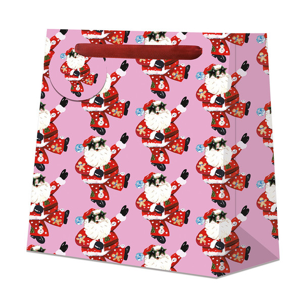 Gift Bag Large - EB Disco Santa (W32xH32xD8cm)