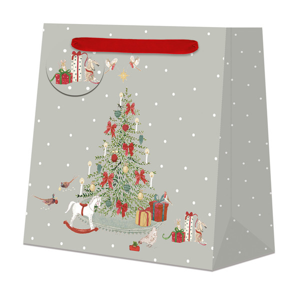 Gift Bag Large - SA Cosy Christmas Scene (W32xH32xD8cm)