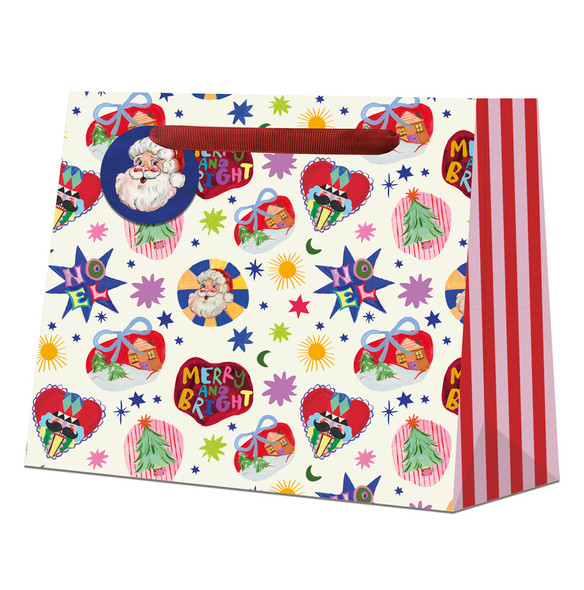 Gift Bag Shopper - EB Festive Charms (W36xH27xD12cm)