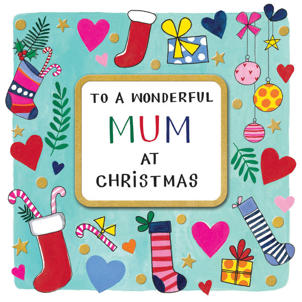 Mum Hearts (Gold Foil,3D Attachement, SQ149mm)