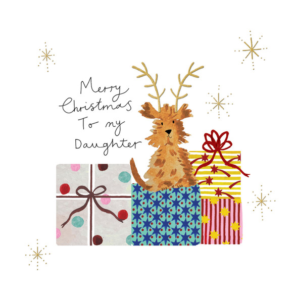 Daughter Presents Dog (Foil,15.8x15.8cm)