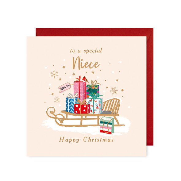 Special Niece Sleigh with Presents (X26RRO SN013)
