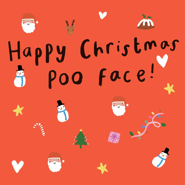 Happy Christmas Poo Face (X26SOO SHITZU015)