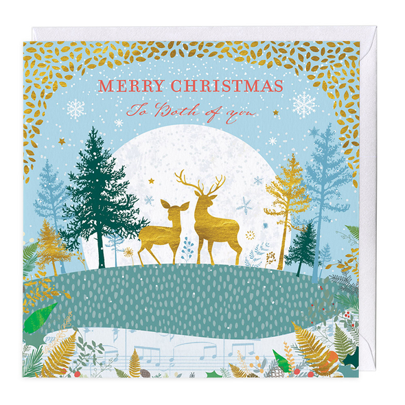 SALE- Merry Christmas To You Both (X26WHI Y044)