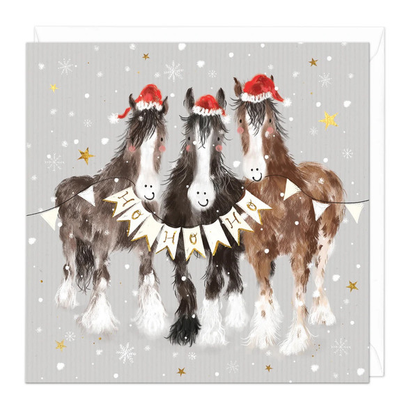 Christmas Horses Ho Ho Ho (Unbagged) (X26WHI Z274)