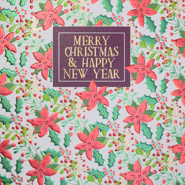 SALE - Poinsettias (Embossed Foil)