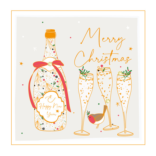 Signature - Bottle & Glasses (with Crystals)