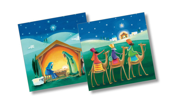 Pack (10) - Baby Jesus & 3 Wise Men (2 designs) (X26ECO CX33269)