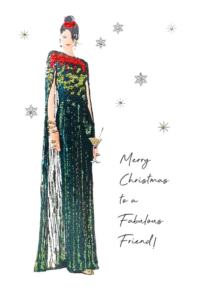 Merry Christmas Fabulous Friend (X26FDS HTX01)
