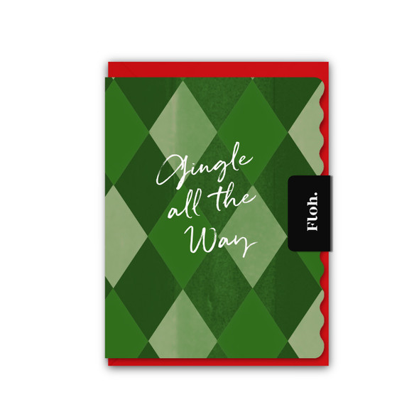 Small Card- Gingle All the Way (unbagged 90x120mm)