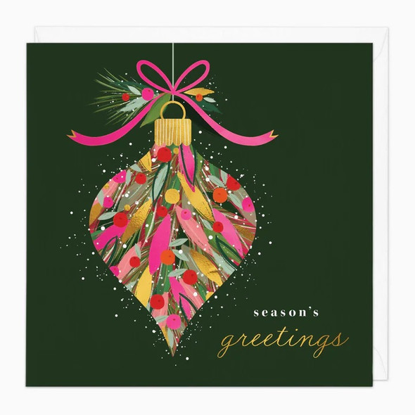 Pink & Gold Bauble (Unbagged)