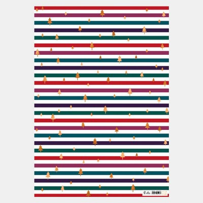 Wrap (Foil Finish) - Multi Stripe Trees (X26BBD BBB343)