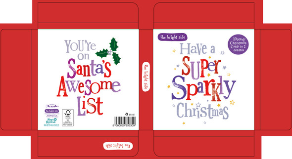 Wallet (10 / 2 designs) - Sparkly & Awesome List ($0.82 ea) (X26DLO BRXB1)