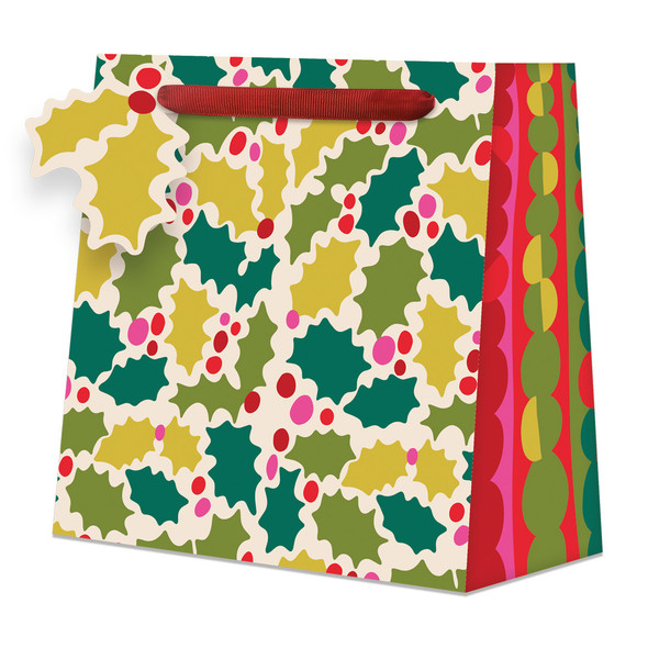 Gift Bag Large - RB Happiness Holly Cheer  (W32xH32xD8cm) (X26PKBL RBBLA002)