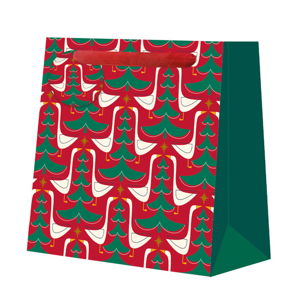 Gift Bag Medium- KR Christmas Geese (W22xH22xD8cm) (X26PKBM 13470203)
