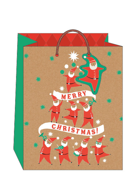 Bag Large - Jolly Santa 290x360x136mm