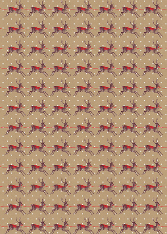 Wrap - SALE-Reindeers 500x700mm