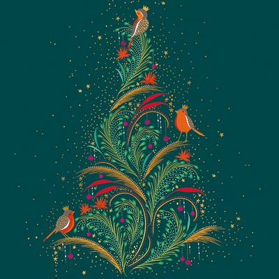 Box (8) SALE- SM Robins Tree (SQ165mm) (X26ART LBX085)