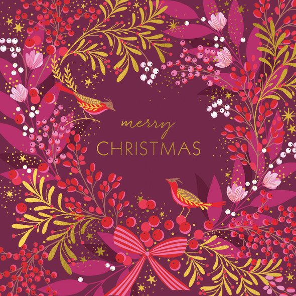 Box (8) - SM Pink Wreath (SQ165mm)
