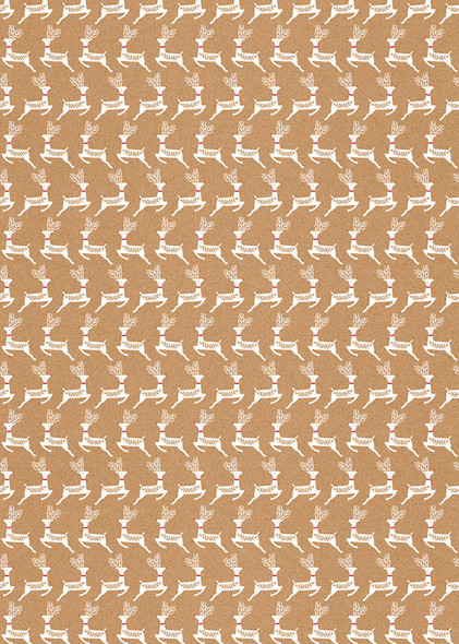 Rollwrap SALE- Kraft Reindeer 3m