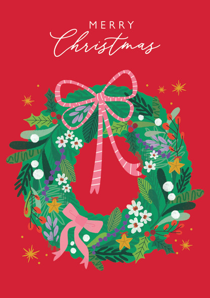 Merry Christmas Wreath (X26LAD ED101)