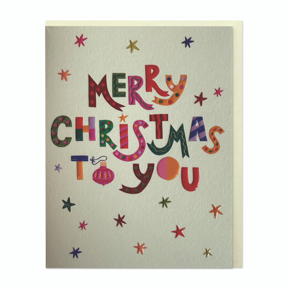 Small Card - Merry Christmas to you (X26RAS LIJ068)