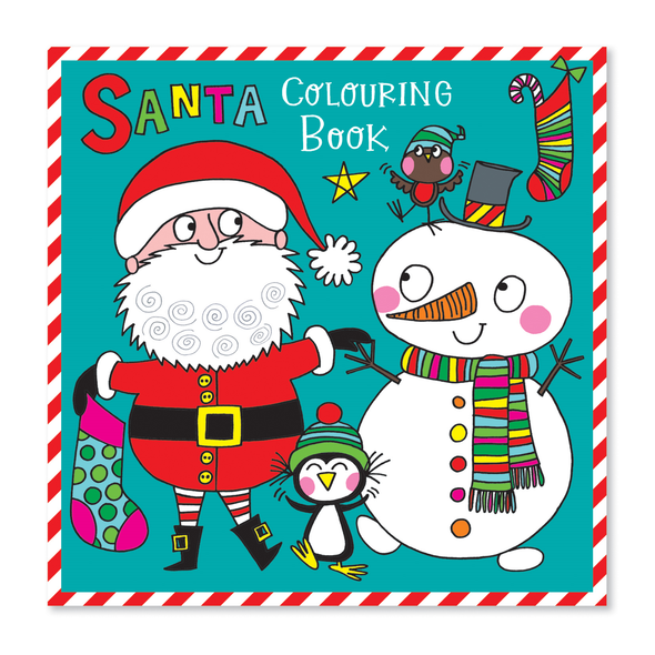 Colouring Book Square - Santa & Snowman (X26RED XCB05)