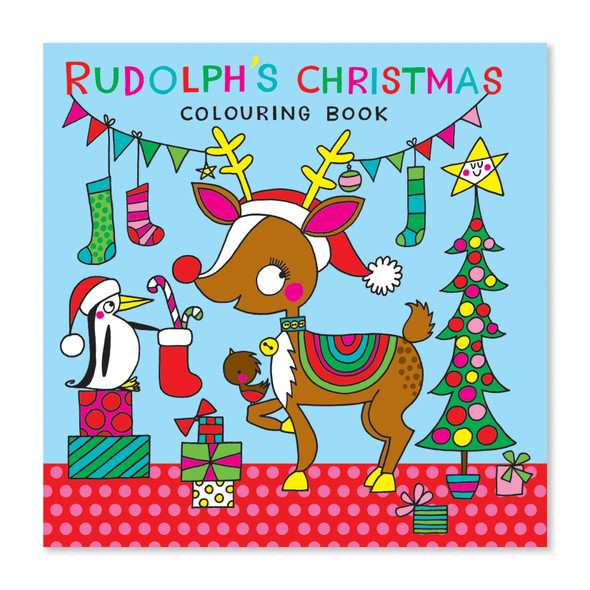 Colouring Book Square - Rudolph's Christmas (X26RED XCB07)