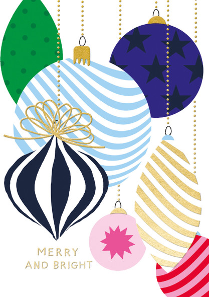 Colourful Baubles (153x108mm) (X26RED XJOY02)