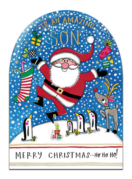 SALE Die-cut Flitter - Son Santa Penguins