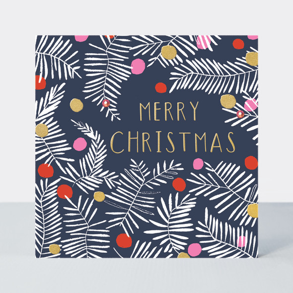 SALE - Pine Needles (Gold Foil & Jewels)