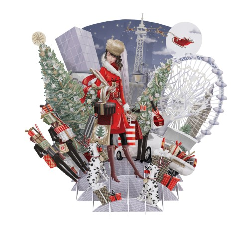 Pop Up Laser Cut - Christmas Shopping