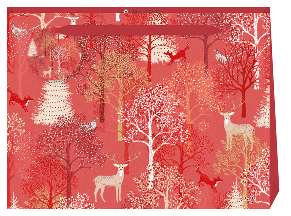 Gift Bag Shopper - LT SALE Christmas Forest (W36xH27xD12cm) (X26PKBSH 03482405)