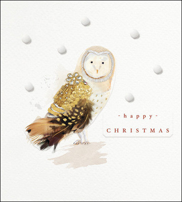 Encrusted Luxe - Owl (Embossed Foil)