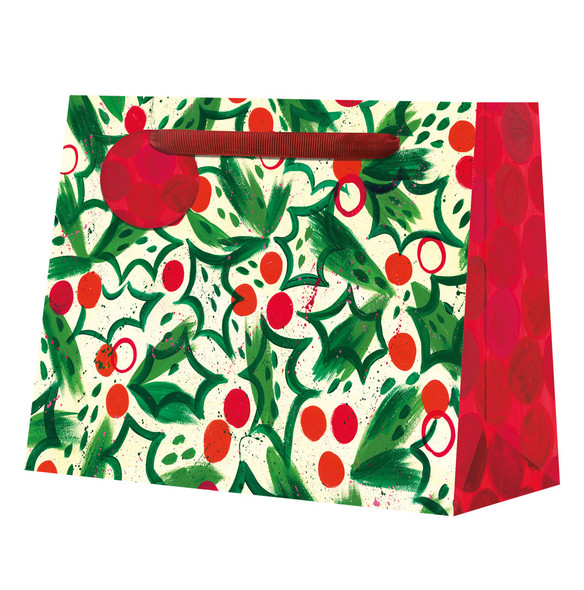 Gift Bag Shopper - RB Holly Jolly (W36xH27xD12cm) (X26PKBSH 13100405)